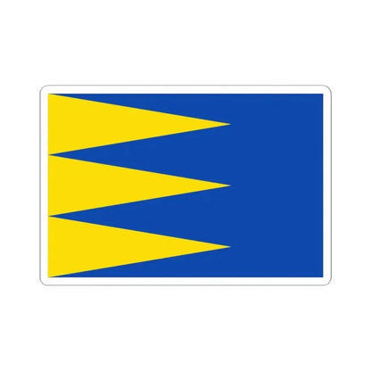 Flag of Ravels (Belgium) STICKER Vinyl Kiss-Cut Decal 2 Inch White - The Sticker Space