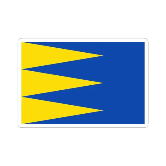 Flag of Ravels (Belgium) STICKER Vinyl Kiss-Cut Decal 2 Inch White - The Sticker Space