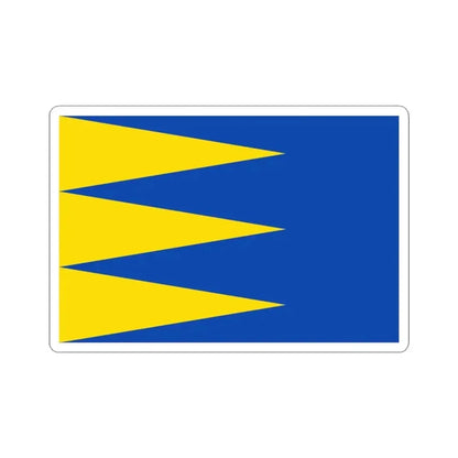 Flag of Ravels (Belgium) STICKER Vinyl Kiss-Cut Decal 3 Inch White - The Sticker Space