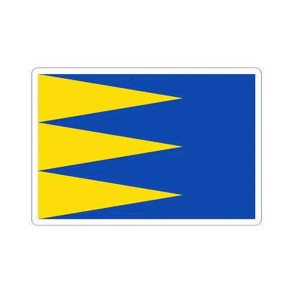 Flag of Ravels (Belgium) STICKER Vinyl Kiss-Cut Decal 4 Inch White - The Sticker Space