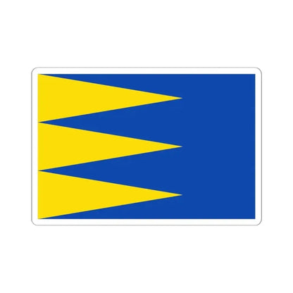 Flag of Ravels (Belgium) STICKER Vinyl Kiss-Cut Decal 6 Inch White - The Sticker Space
