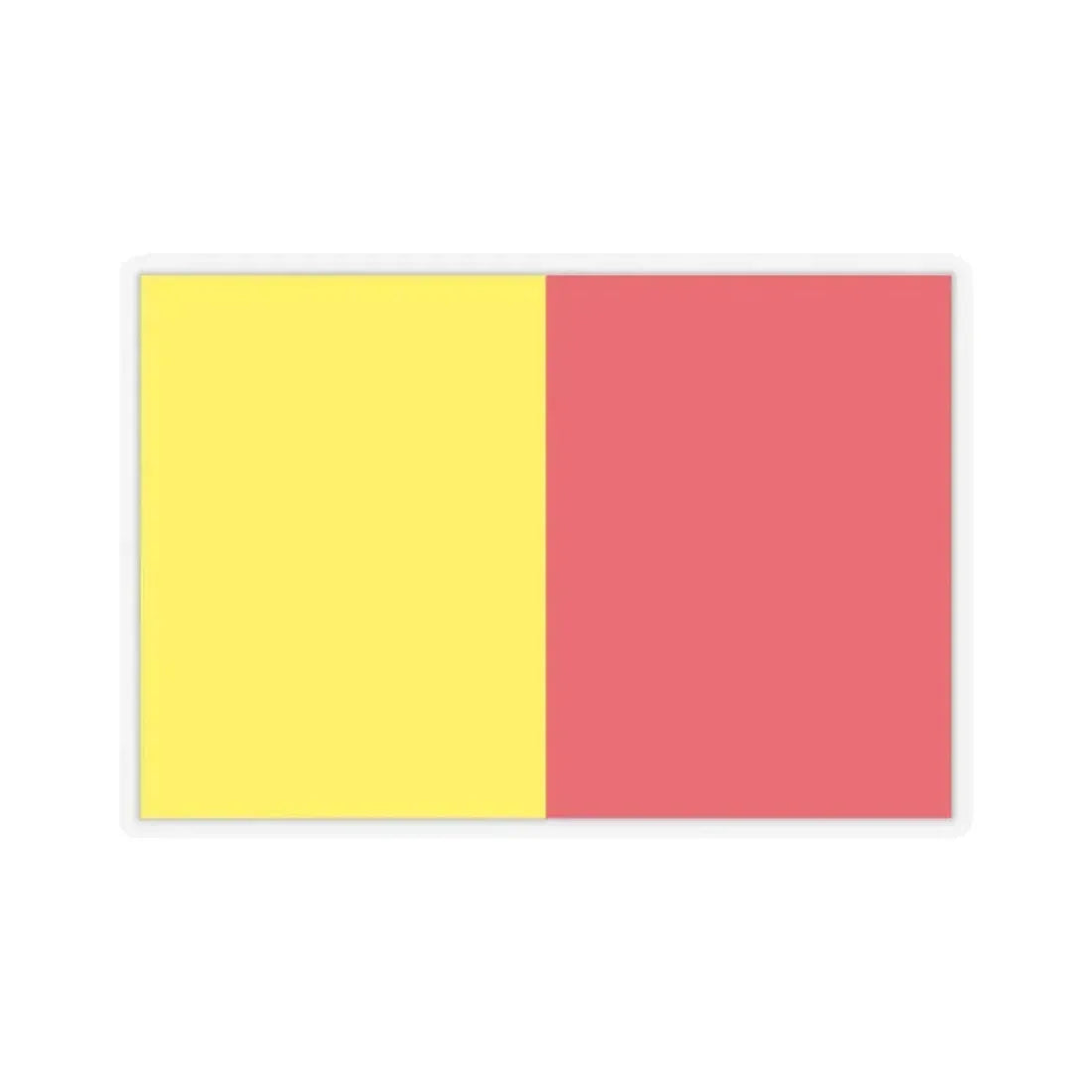 Flag of Ravenna Italy - STICKER Vinyl Kiss-Cut Decal 2 Inch Transparent - The Sticker Space