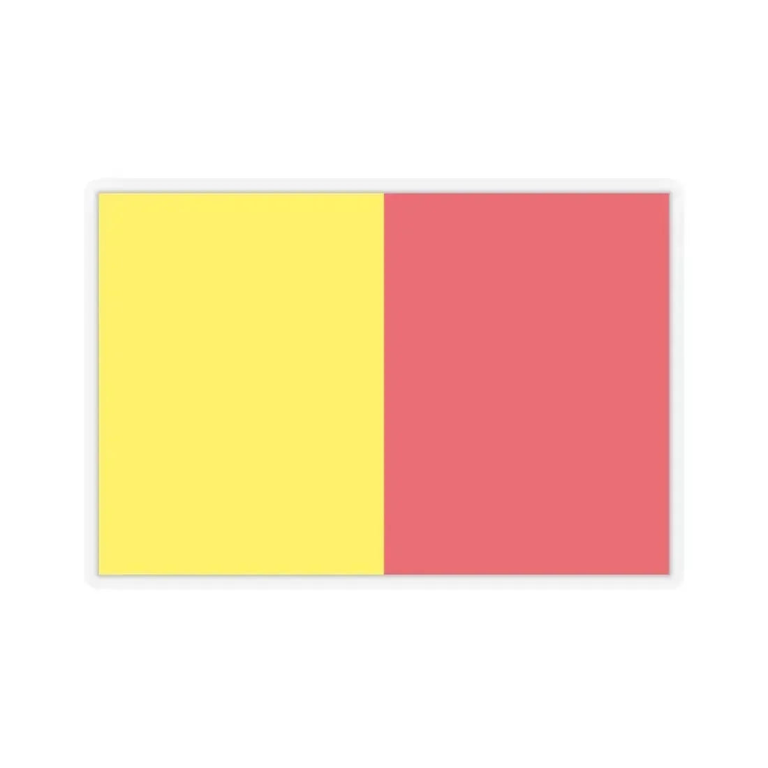 Flag of Ravenna Italy - STICKER Vinyl Kiss-Cut Decal 3 Inch Transparent - The Sticker Space