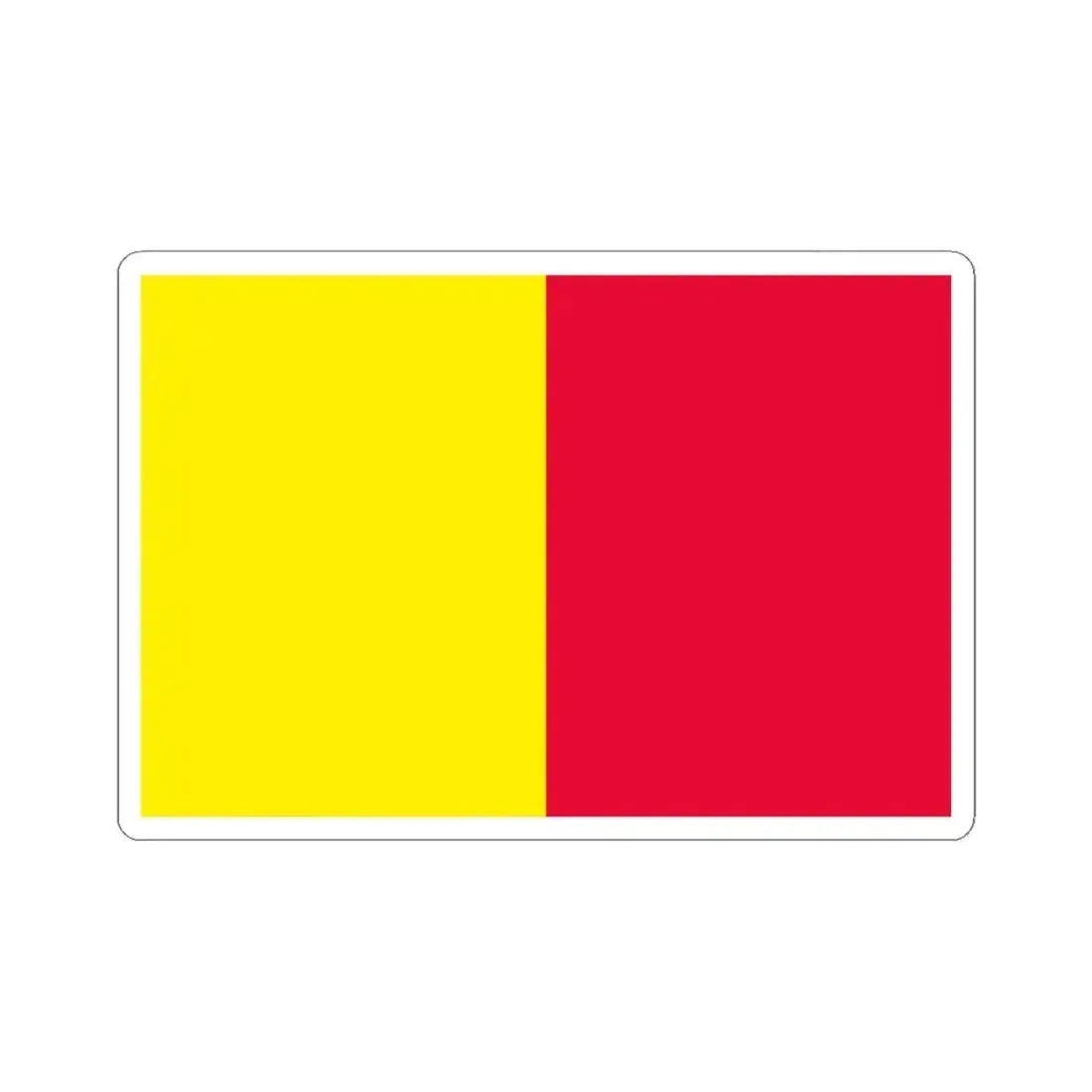 Flag of Ravenna Italy - STICKER Vinyl Kiss-Cut Decal 3 Inch White - The Sticker Space