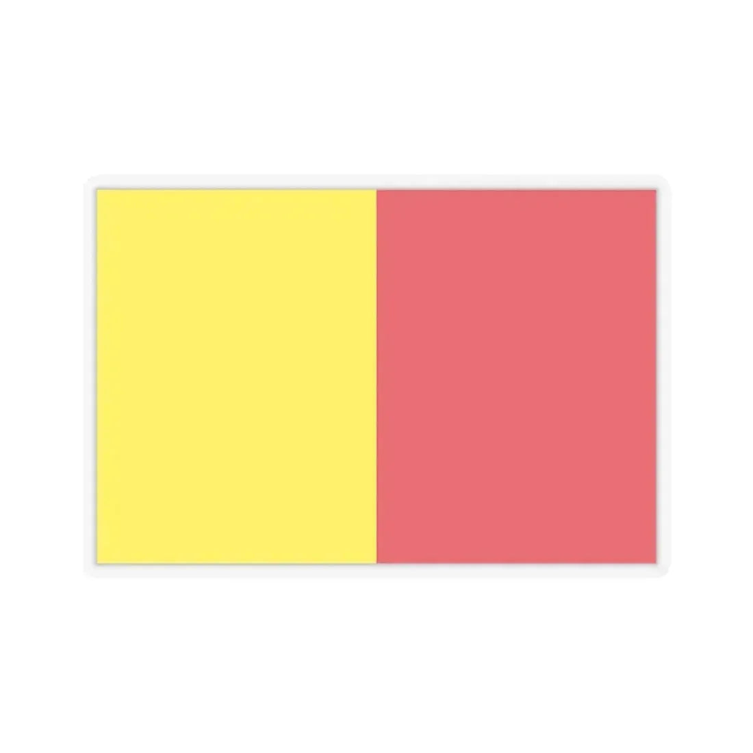 Flag of Ravenna Italy - STICKER Vinyl Kiss-Cut Decal 4 Inch Transparent - The Sticker Space