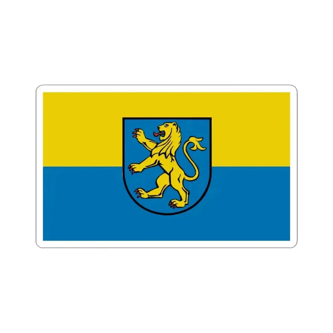 Flag of Ravensburg Germany - STICKER Vinyl Kiss-Cut Decal 3 Inch White - The Sticker Space