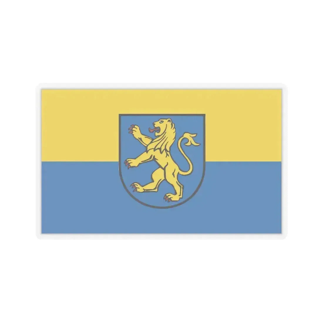 Flag of Ravensburg Germany - STICKER Vinyl Kiss-Cut Decal 6 Inch Transparent - The Sticker Space