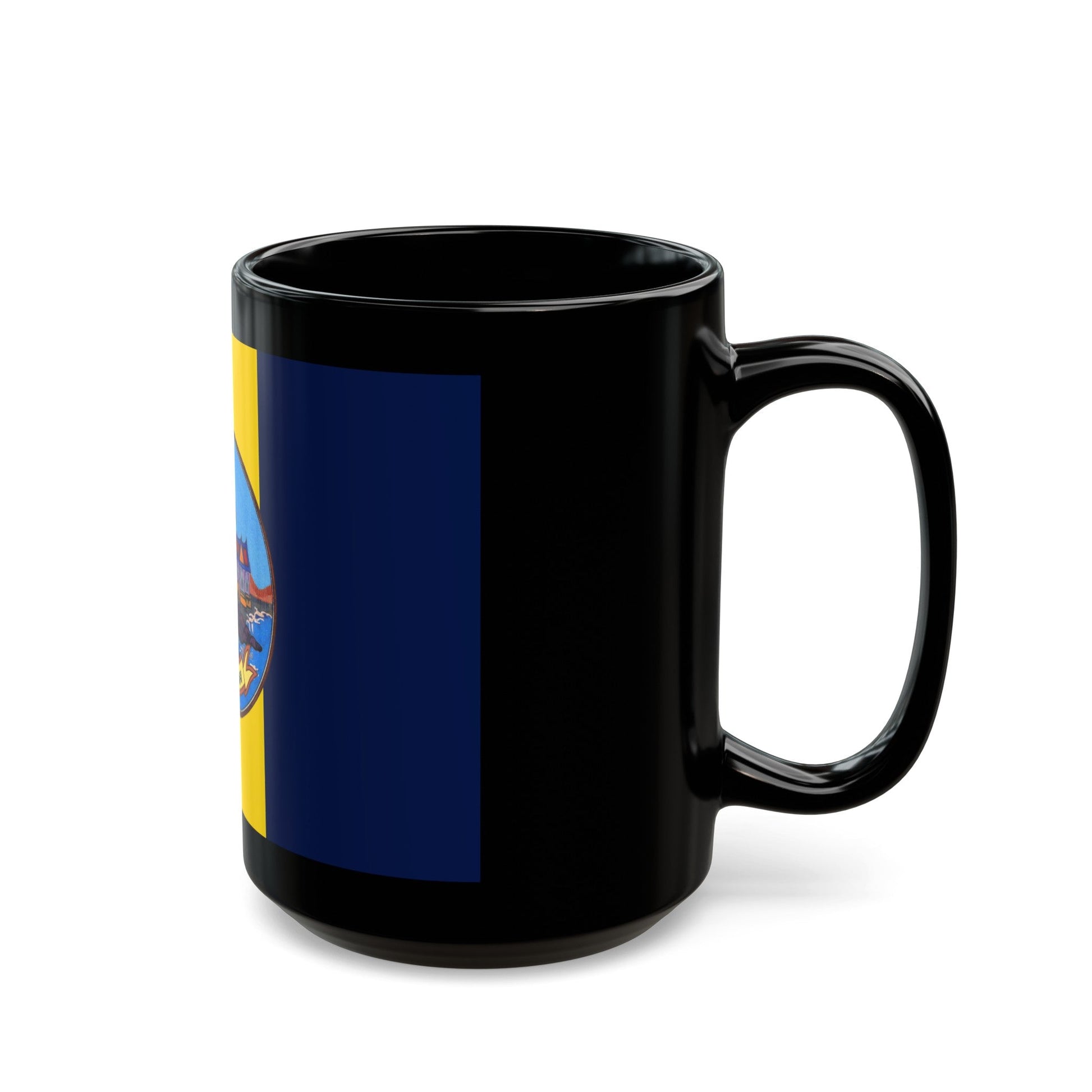 Flag of Rayong Province Thailand - Black Coffee Mug-The Sticker Space