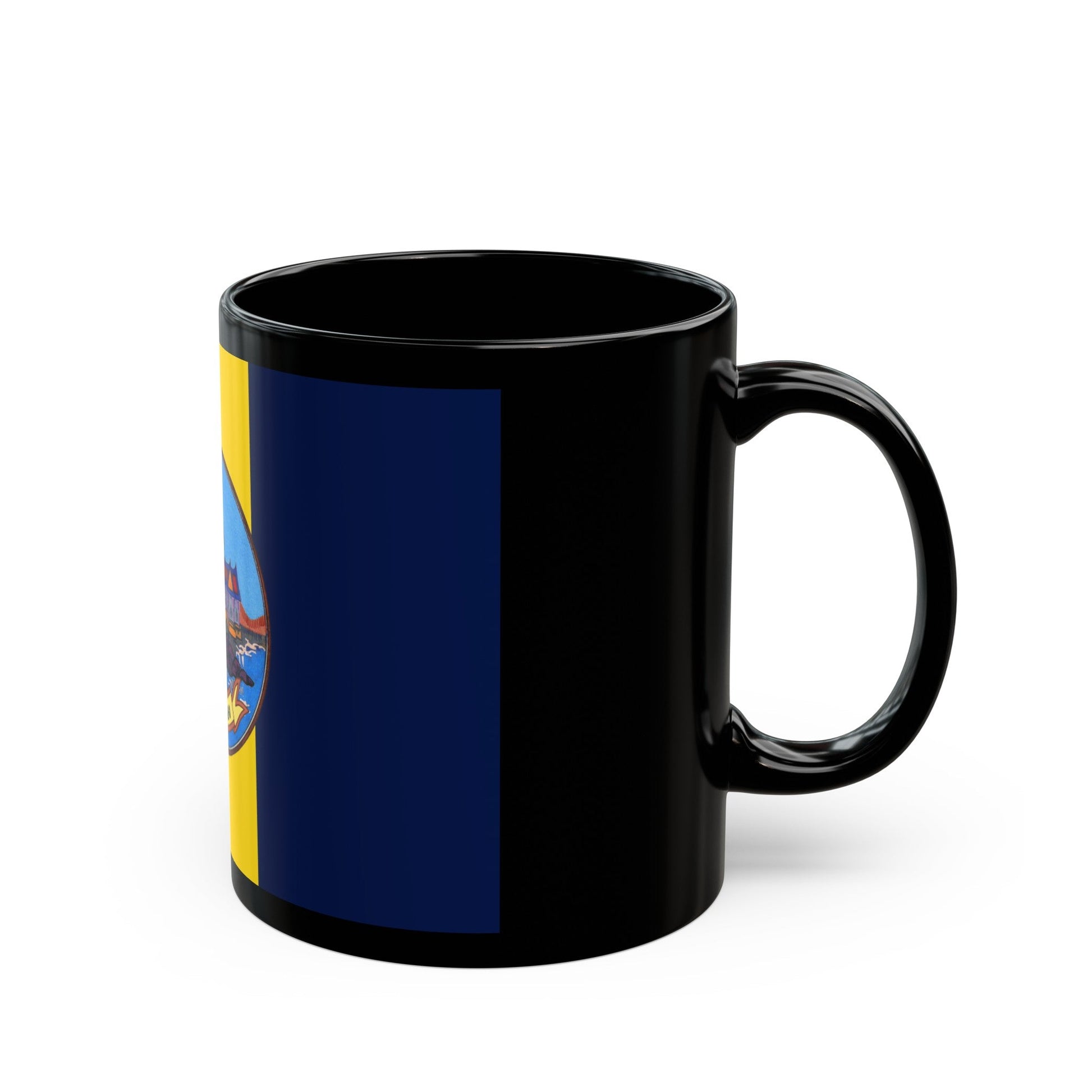 Flag of Rayong Province Thailand - Black Coffee Mug-The Sticker Space