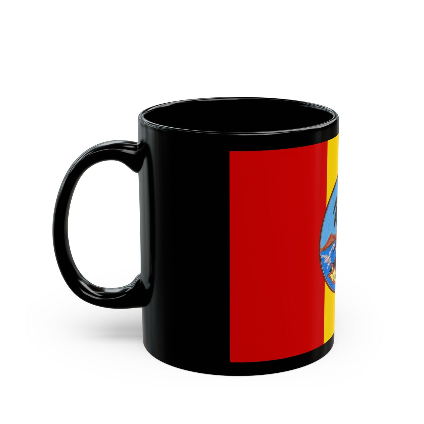 Flag of Rayong Province Thailand - Black Coffee Mug-The Sticker Space