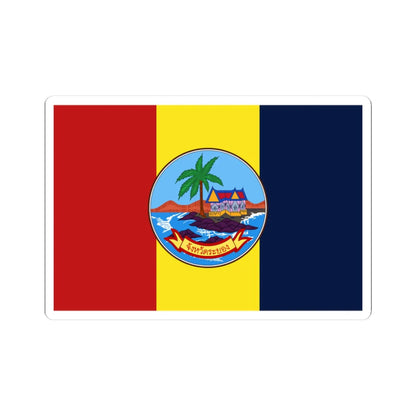 Flag of Rayong (Thailand) STICKER Vinyl Kiss-Cut Decal 3 Inch White - The Sticker Space