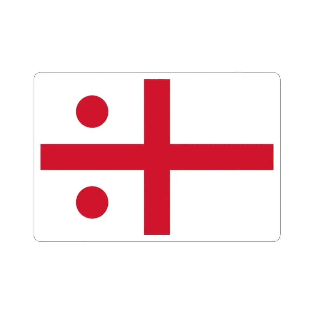 Flag of Rear-Admiral - Royal Navy (Australia) STICKER Vinyl Kiss-Cut Decal 2 Inch White - The Sticker Space