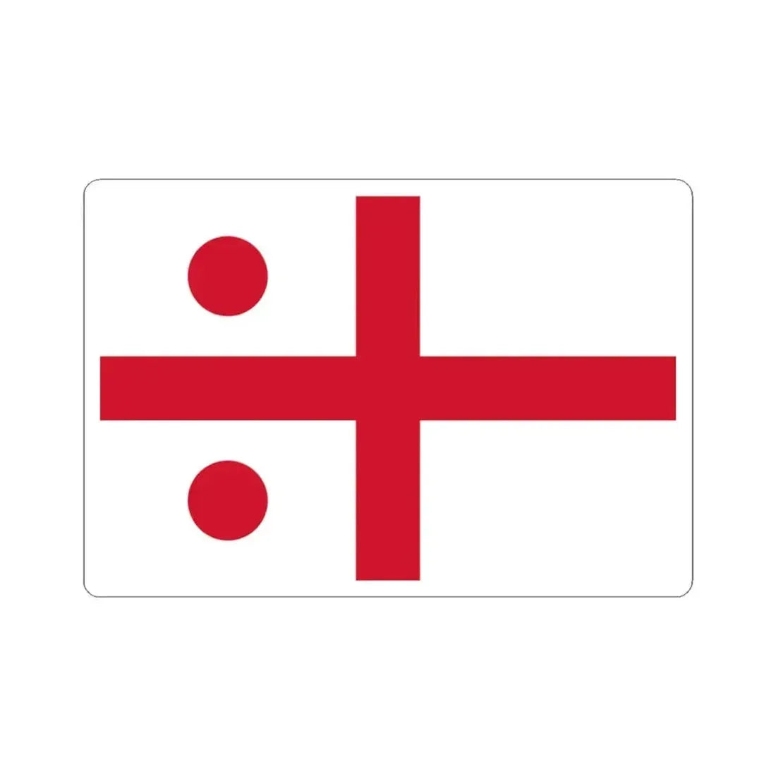 Flag of Rear-Admiral - Royal Navy (Australia) STICKER Vinyl Kiss-Cut Decal 3 Inch White - The Sticker Space