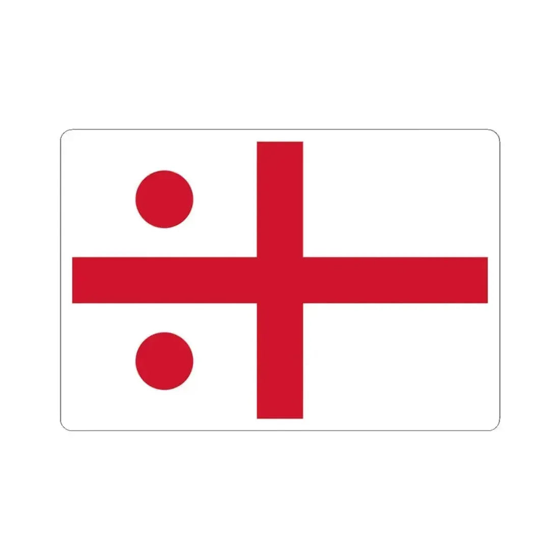 Flag of Rear-Admiral - Royal Navy (Australia) STICKER Vinyl Kiss-Cut Decal 4 Inch White - The Sticker Space