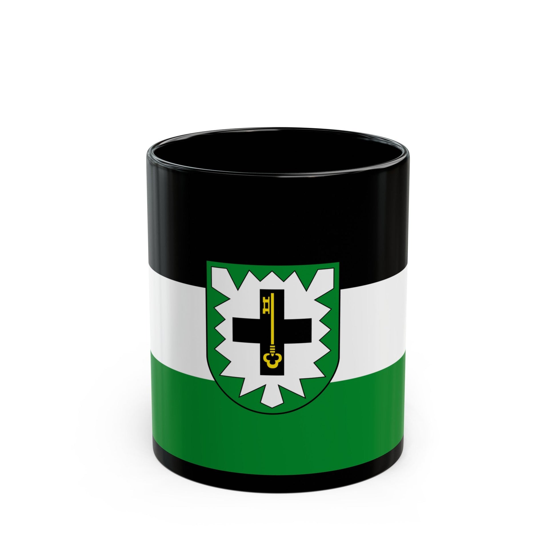 Flag of Recklinghausen Germany - Black Coffee Mug-11oz-The Sticker Space