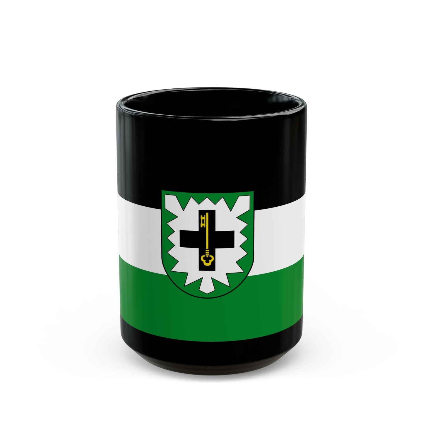 Flag of Recklinghausen Germany - Black Coffee Mug-15oz-The Sticker Space