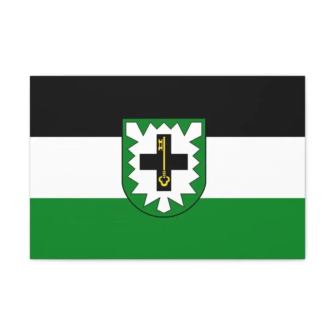 Flag of Recklinghausen Germany - Canvas Wall Art 24″ x 16″ 1.25" - The Sticker Space
