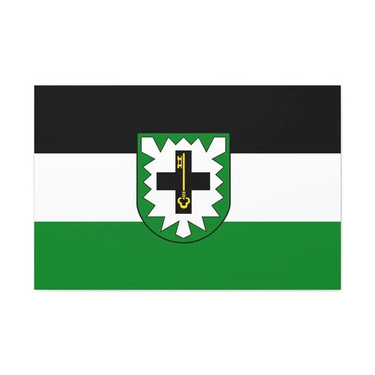 Flag of Recklinghausen Germany - Canvas Wall Art 36" x 24" 1.25" - The Sticker Space