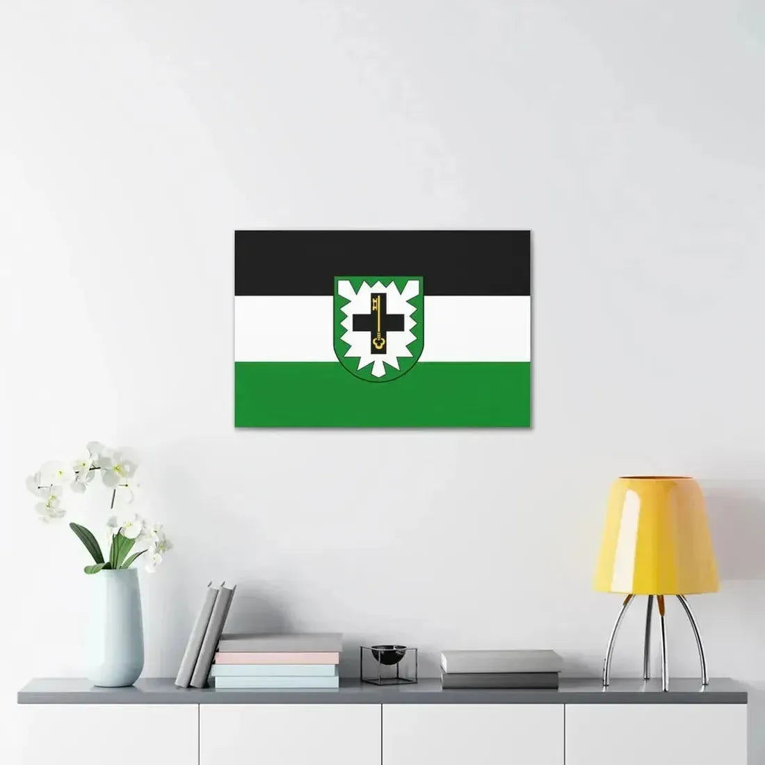 Flag of Recklinghausen Germany - Canvas Wall Art - The Sticker Space