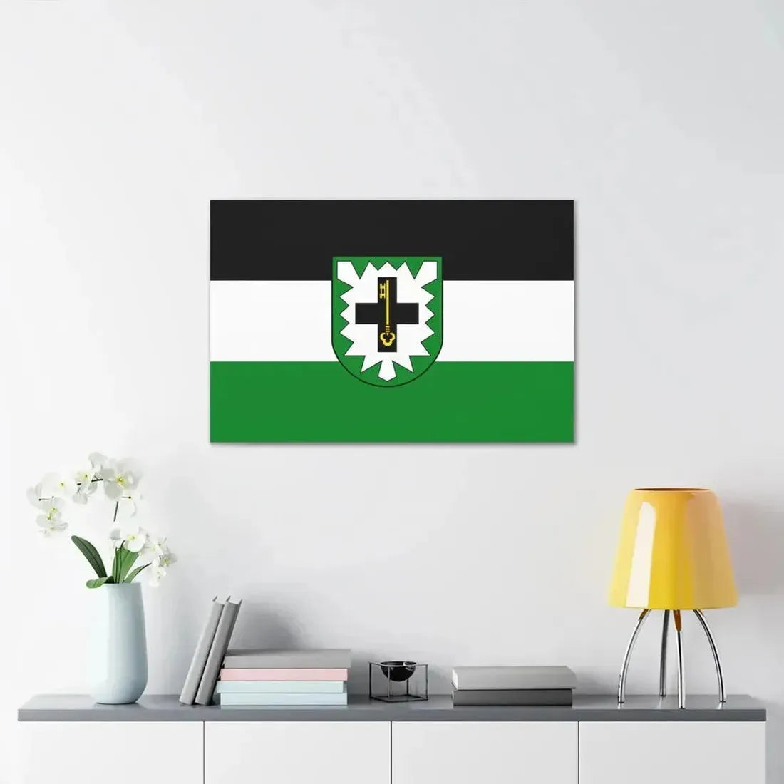 Flag of Recklinghausen Germany - Canvas Wall Art - The Sticker Space