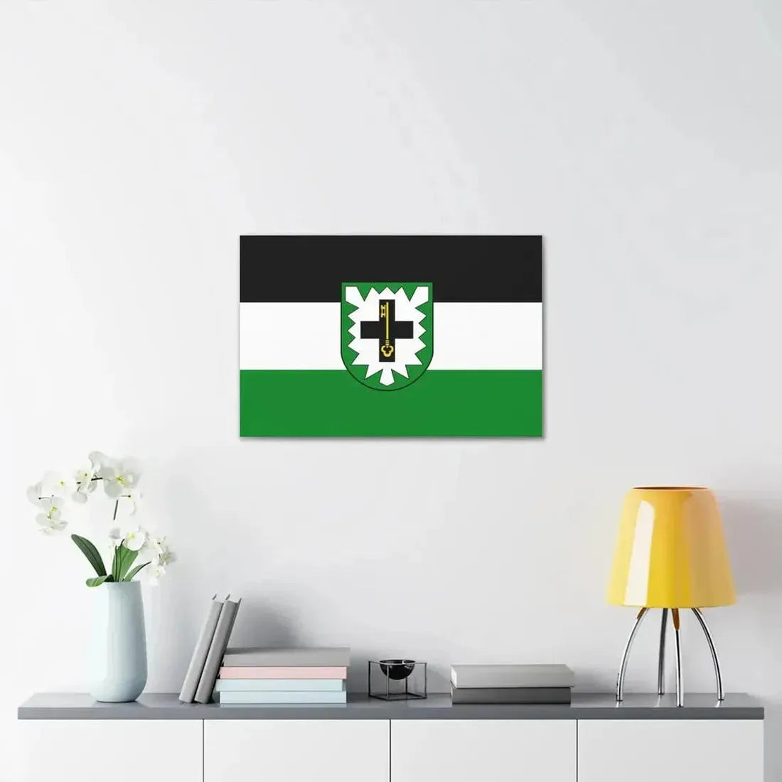 Flag of Recklinghausen Germany - Canvas Wall Art - The Sticker Space