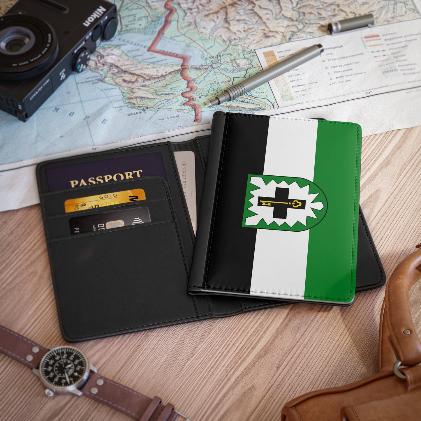 Flag of Recklinghausen Germany - Passport Holder