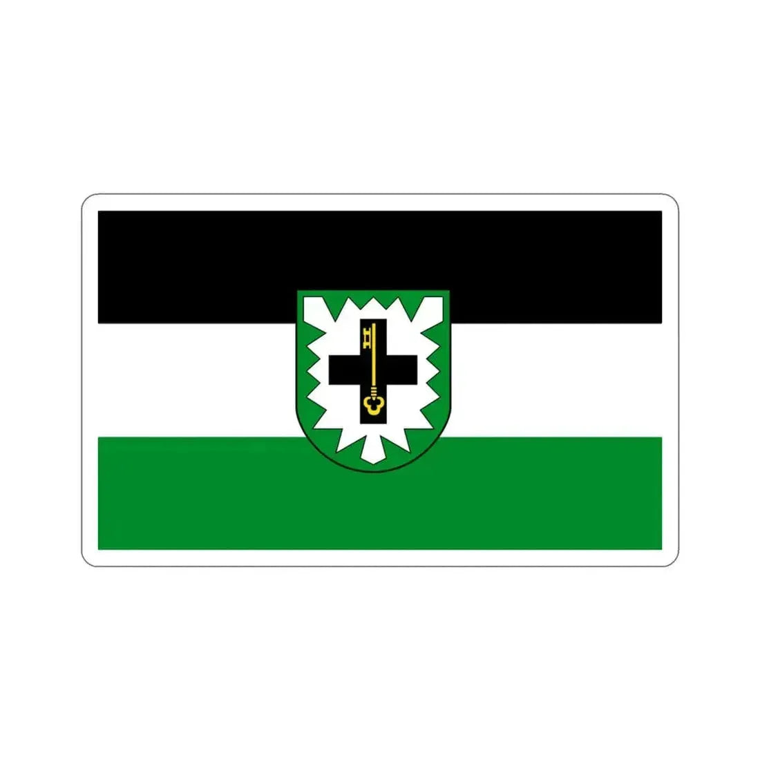 Flag of Recklinghausen Germany STICKER Vinyl Die-Cut Decal 3 Inch - The Sticker Space