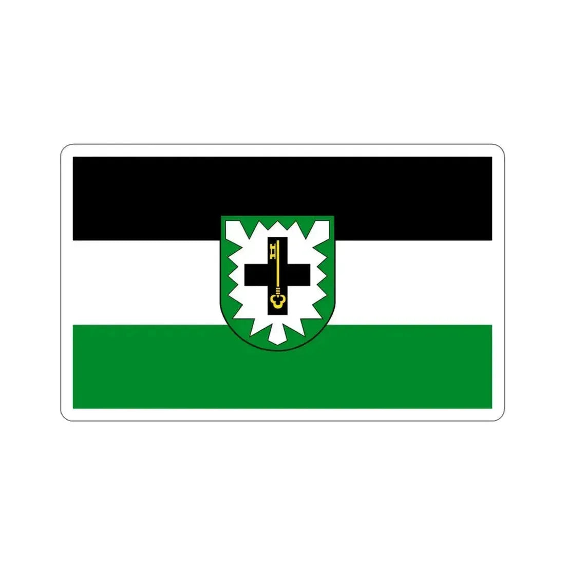Flag of Recklinghausen Germany STICKER Vinyl Die-Cut Decal 4 Inch - The Sticker Space