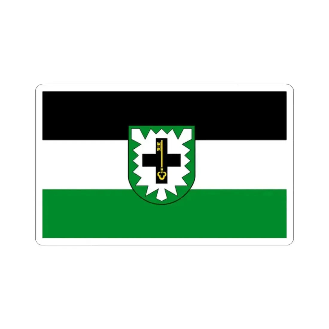 Flag of Recklinghausen Germany - STICKER Vinyl Kiss-Cut Decal 2 Inch White - The Sticker Space