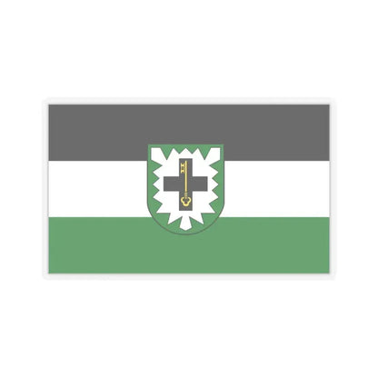 Flag of Recklinghausen Germany - STICKER Vinyl Kiss-Cut Decal 3 Inch Transparent - The Sticker Space