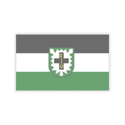 Flag of Recklinghausen Germany - STICKER Vinyl Kiss-Cut Decal 4 Inch Transparent - The Sticker Space