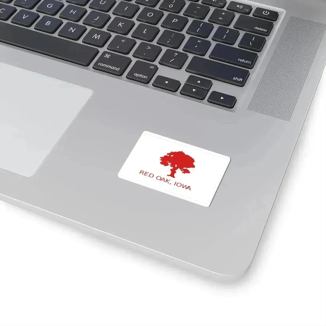 Flag of Red Oak, Iowa - STICKER Vinyl Kiss-Cut Decal - The Sticker Space