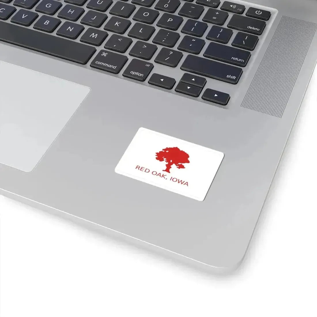 Flag of Red Oak Iowa (United States) STICKER Vinyl Kiss-Cut Decal - The Sticker Space