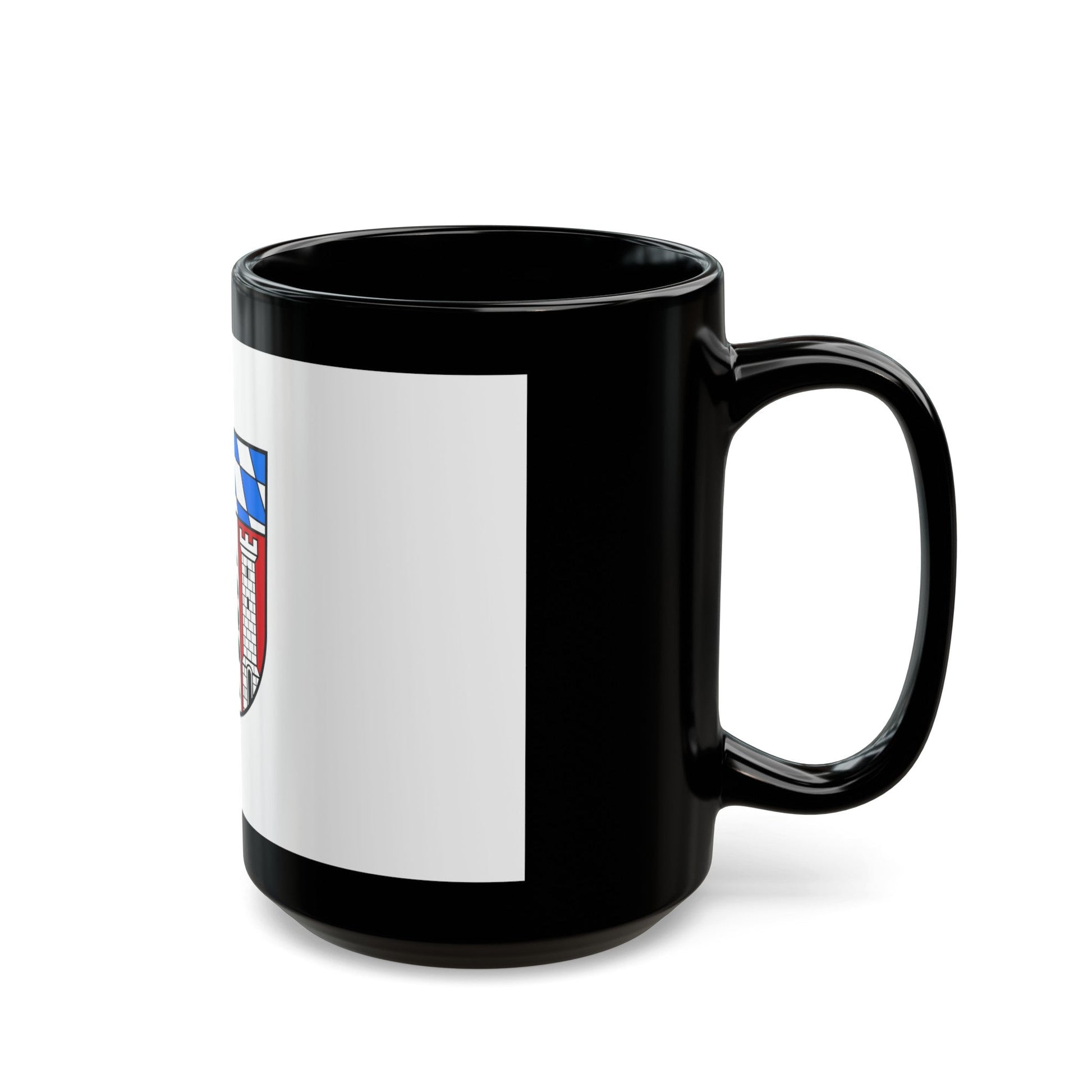 Flag of Regen Germany - Black Coffee Mug-The Sticker Space