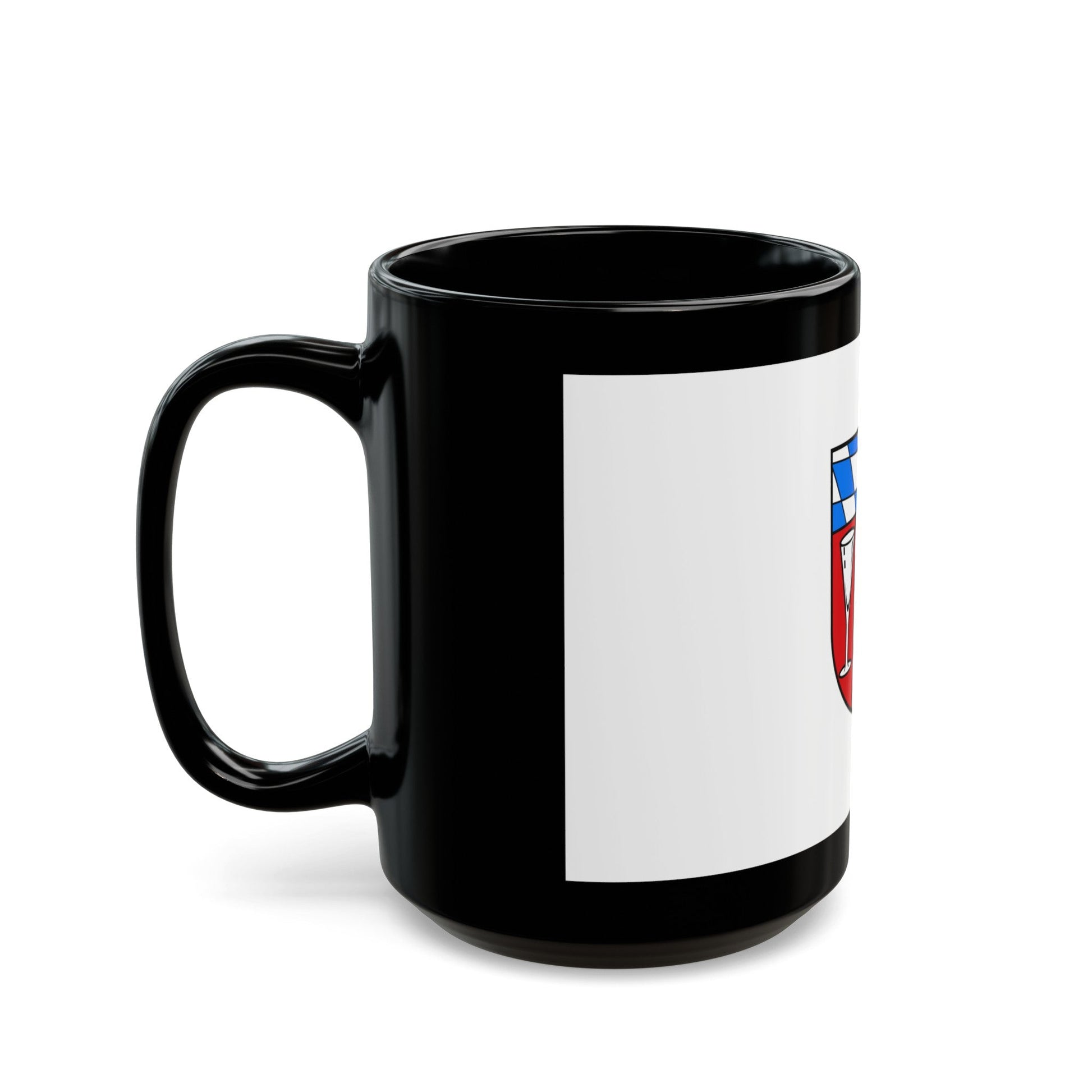 Flag of Regen Germany - Black Coffee Mug-The Sticker Space