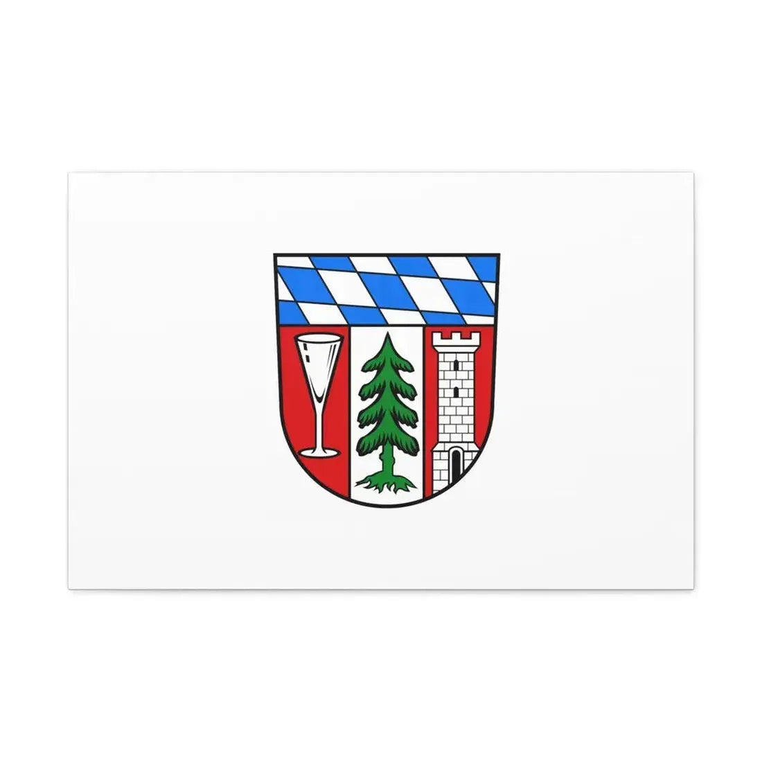 Flag of Regen Germany - Canvas Wall Art 30" x 20" 1.25" - The Sticker Space