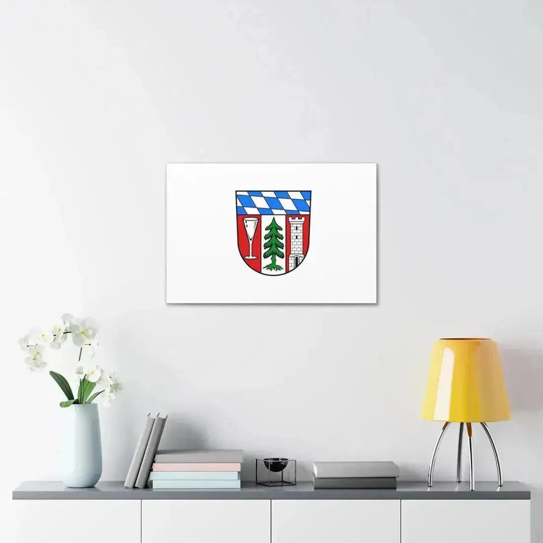 Flag of Regen Germany - Canvas Wall Art - The Sticker Space