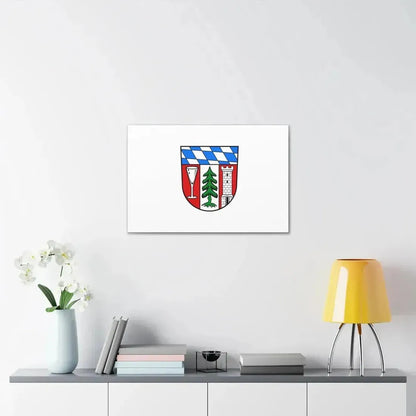 Flag of Regen Germany - Canvas Wall Art - The Sticker Space