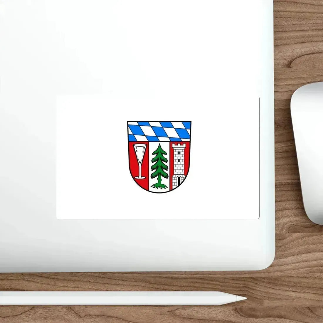 Flag of Regen Germany STICKER Vinyl Die-Cut Decal - The Sticker Space