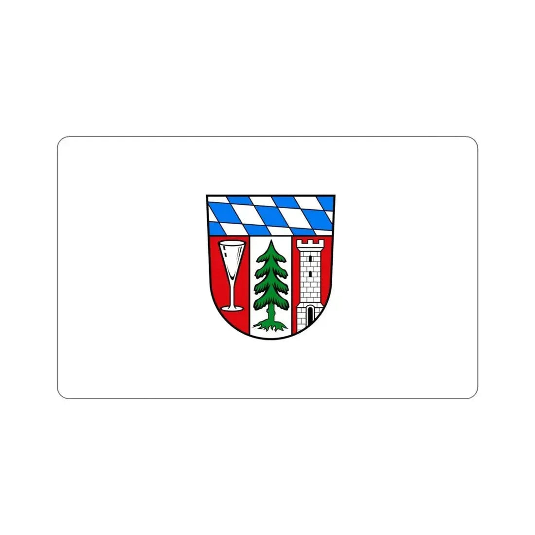 Flag of Regen Germany STICKER Vinyl Die-Cut Decal - The Sticker Space