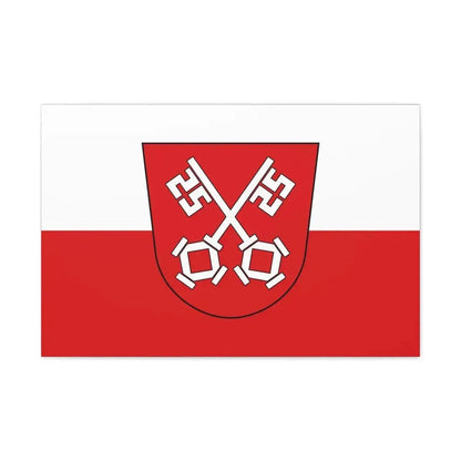 Flag of Regensburg 2 Germany - Canvas Wall Art 30" x 20" 1.25" - The Sticker Space