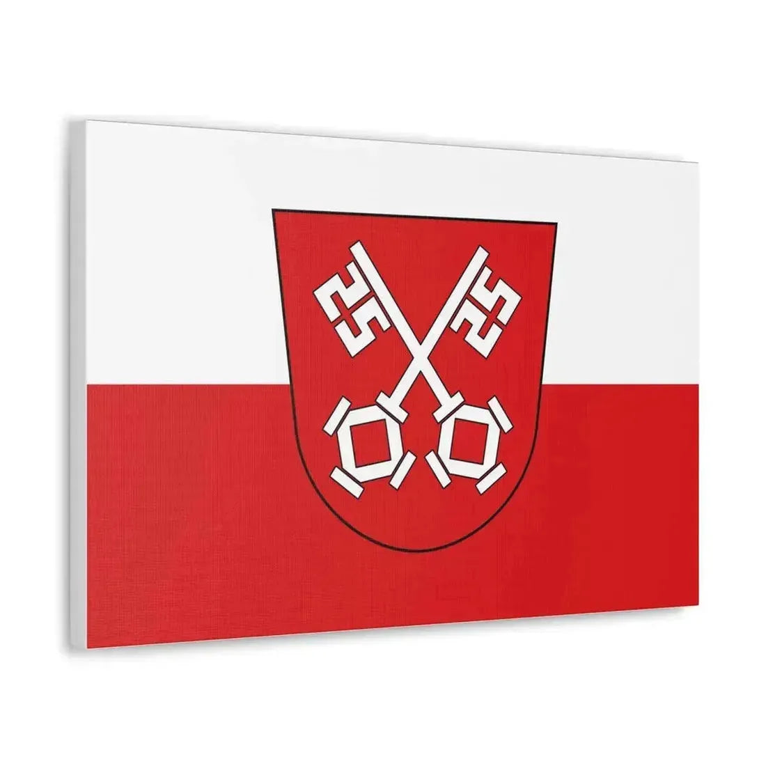 Flag of Regensburg 2 Germany - Canvas Wall Art - The Sticker Space