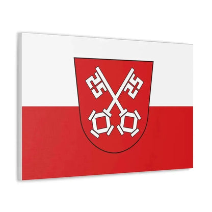 Flag of Regensburg 2 Germany - Canvas Wall Art - The Sticker Space