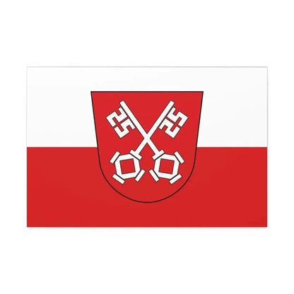 Flag of Regensburg 2 Germany - Canvas Wall Art - The Sticker Space