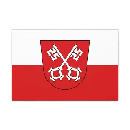 Flag of Regensburg 2 Germany - Canvas Wall Art - The Sticker Space
