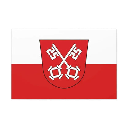 Flag of Regensburg 2 Germany - Canvas Wall Art - The Sticker Space