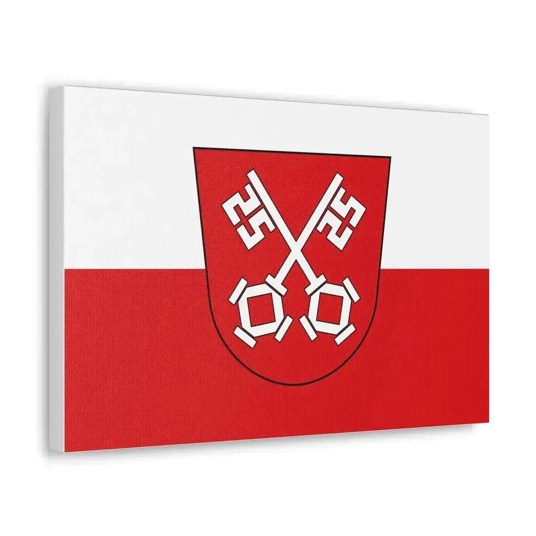 Flag of Regensburg 2 Germany - Canvas Wall Art - The Sticker Space