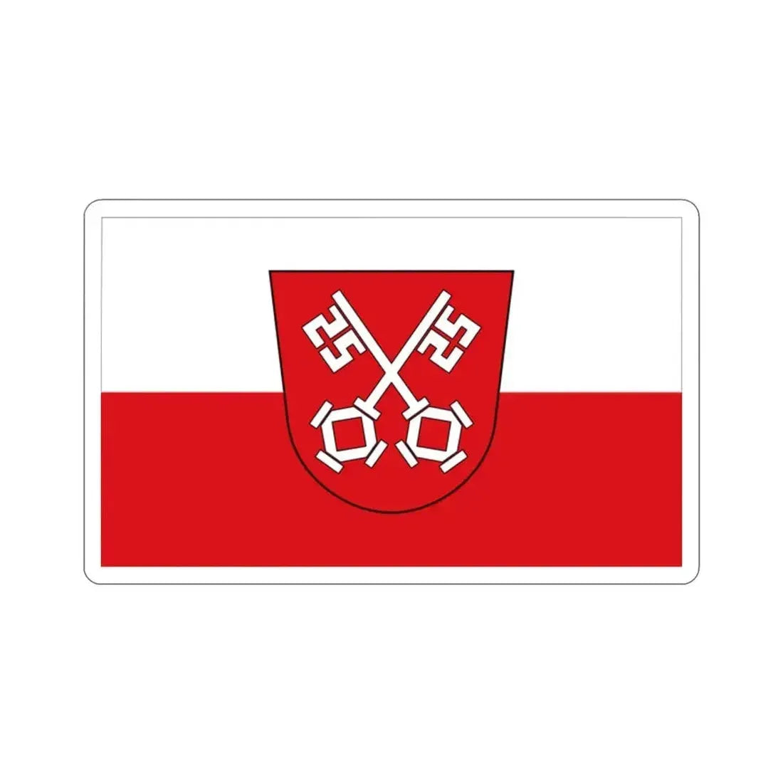 Flag of Regensburg 2 Germany STICKER Vinyl Die-Cut Decal 2 Inch - The Sticker Space