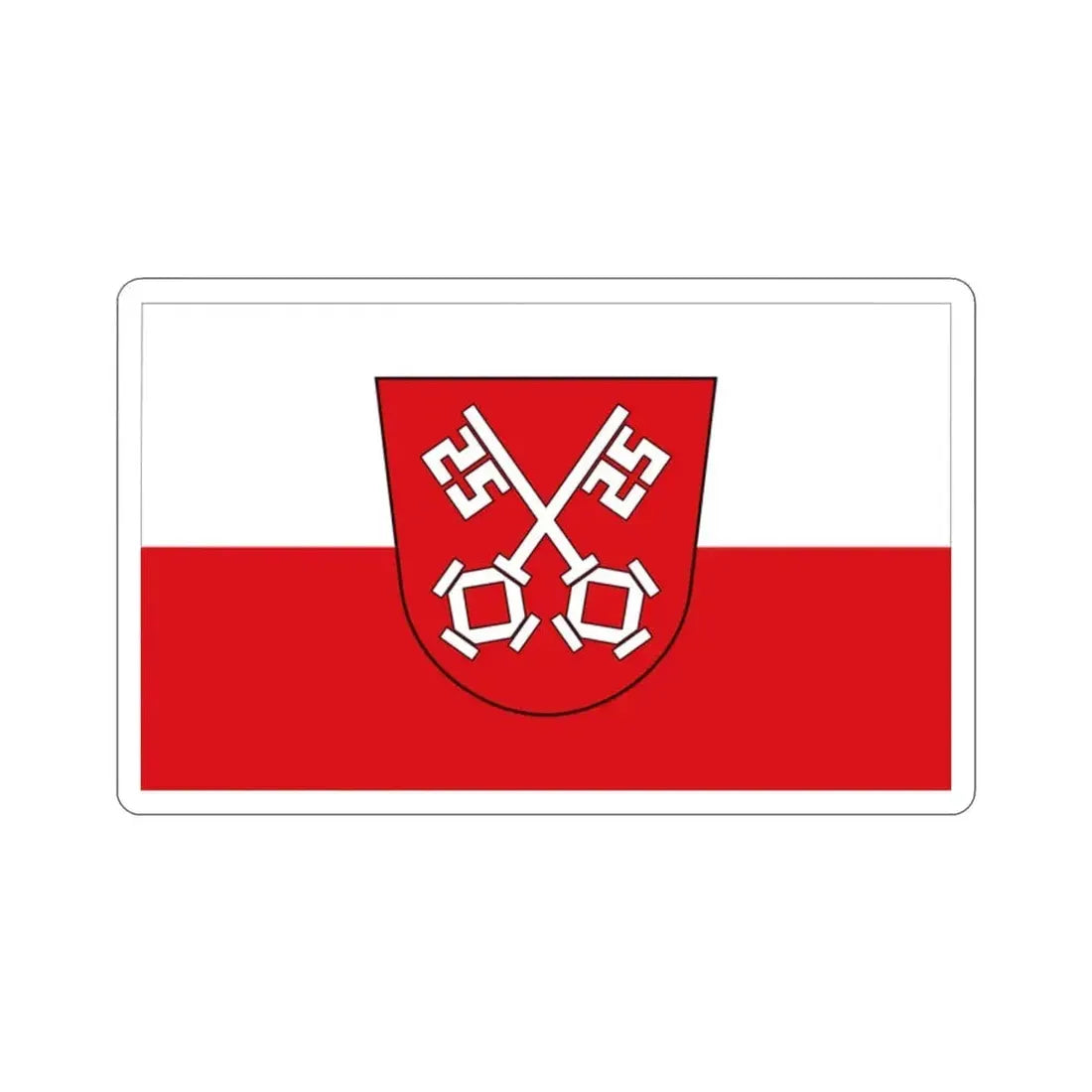Flag of Regensburg 2 Germany STICKER Vinyl Die-Cut Decal 2 Inch - The Sticker Space