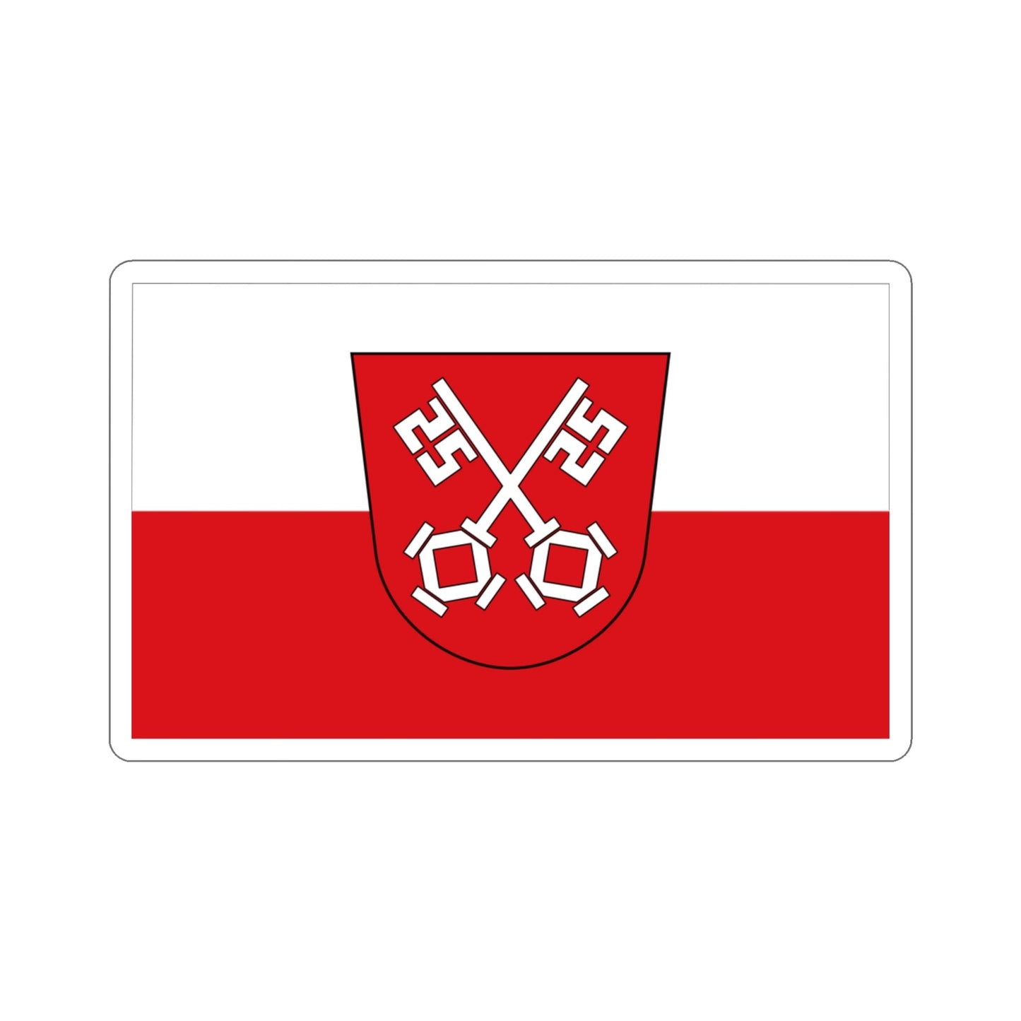 Flag of Regensburg 2 Germany STICKER Vinyl Die-Cut Decal-3 Inch-The Sticker Space